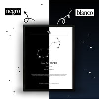 Arte Zodiacal Escorpio | Minimalista y Elegante | Digital (Correo Electrónico, 28x37cm)