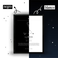 Arte Zodiacal Piscis | Minimalista y Elegante | Digital (Correo Electrónico, 28x37cm)