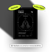 *Arte Zodiacal Virgo | Ilustracion | Digital (Correo Electrónico, 28x37cm)
