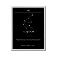 Acuario – Constelación Minimalista – Mapa Zodiacal