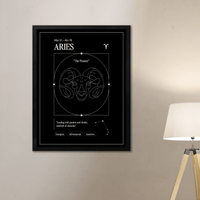 Arte Zodiacal Aries | Ilustración | Digital (Correo Electrónico, 28x37cm)