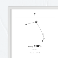 Aries – Constelación Minimalista – Mapa Zodiacal
