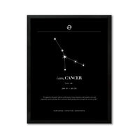 Arte Zodiacal Cancer | Minimalista y Elegante | Digital (Correo Electrónico, 28x37cm)