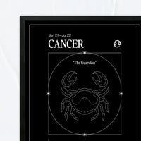 Cancer – Ilustración – Mapa Zodiacal