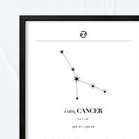 Cancer – Constelación Minimalista – Mapa Zodiacal