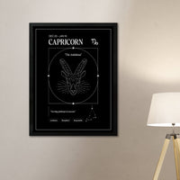 Arte Zodiacal Capricornio | Ilustracion | Digital (Correo Electrónico, 28x37cm)