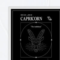 Capricornio – Ilustración – Mapa Zodiacal