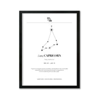 Capricornio – Constelación Minimalista – Mapa Zodiacal