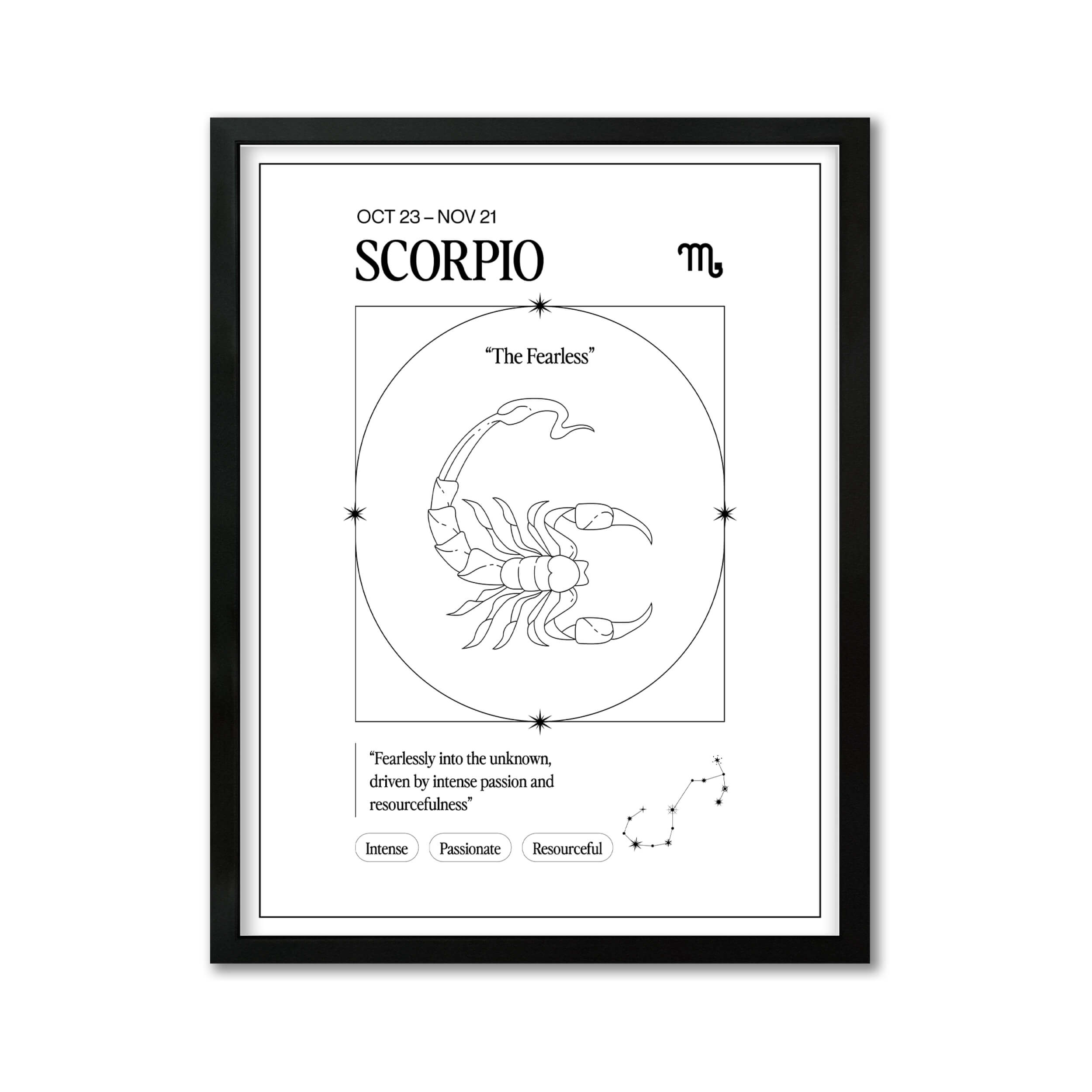 *Arte Zodiacal Escorpio | Ilustracion | Digital (Correo Electrónico, 28x37cm)
