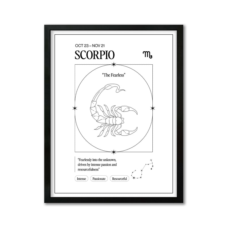 *Arte Zodiacal Escorpio | Ilustracion | Digital (Correo Electrónico, 28x37cm)