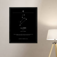 Arte Zodiacal Leo | Minimalista y Elegante | Digital (Correo Electrónico, 28x37cm)