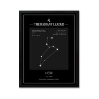 Arte Zodiacal Leo | Coordenadas | Digital (Correo Electrónico, 28x37cm)