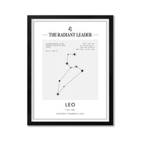 Arte Zodiacal Leo | Coordenadas | Digital (Correo Electrónico, 28x37cm)