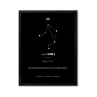 *Arte Zodiacal Libra | Minimalista y Elegante | Digital (Correo Electrónico, 28x37cm)