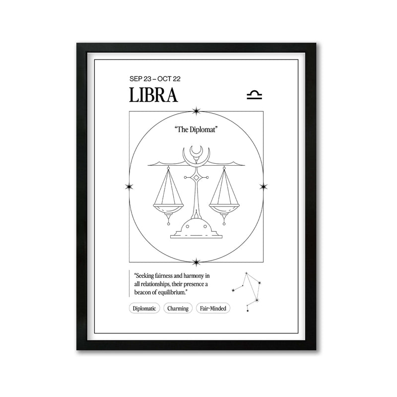 *Arte Zodiacal Libra | Ilustracion | Digital (Correo Electrónico, 28x37cm)