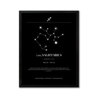 *Arte Zodiacal Sagitario | Minimalista y Elegante | Digital (Correo Electrónico, 28x37cm)