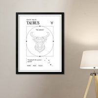 Arte Zodiacal Tauro | Ilustración | Digital (Correo Electrónico, 28x37cm)