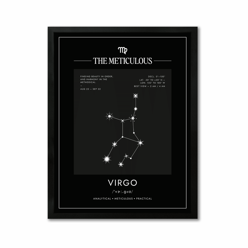 *Arte Zodiacal Virgo | Coordenadas | Digital (Correo Electrónico, 28x37cm)