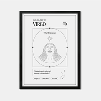 *Arte Zodiacal Virgo | Ilustracion | Digital (Correo Electrónico, 28x37cm)