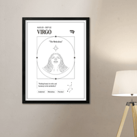 *Arte Zodiacal Virgo | Ilustracion | Digital (Correo Electrónico, 28x37cm)